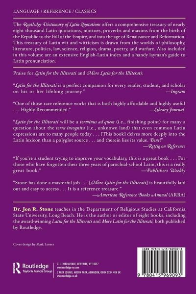 Produktbild: The Routledge Dictionary of Latin Quotations