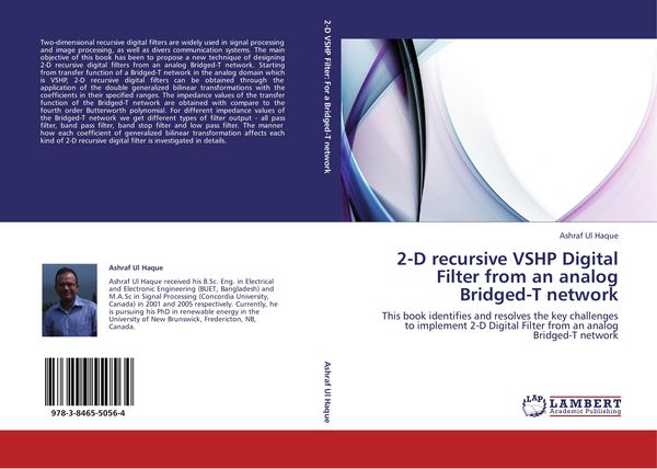 Produktbild: 2-D recursive VSHP Digital Filter from an analog Bridged-T network