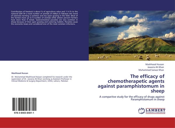 Produktbild: The efficacy of chemotherapetic agents against paramphistomum in sheep