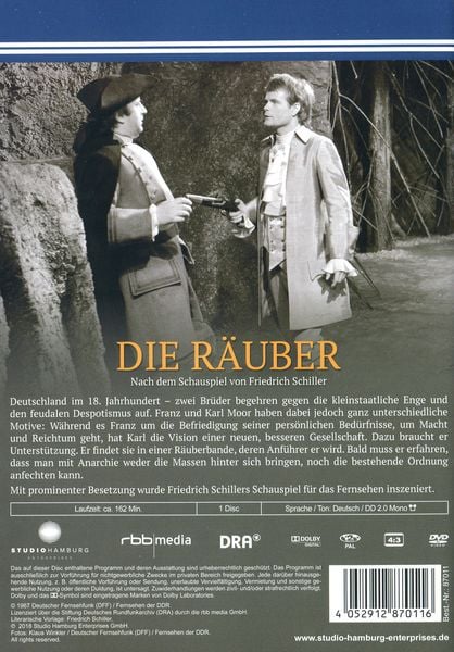Produktbild: Die R&auml;uber (DDR TV-Archiv)