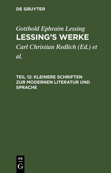 Produktbild: Kleinere Schriften zur modernen Literatur und Sprache