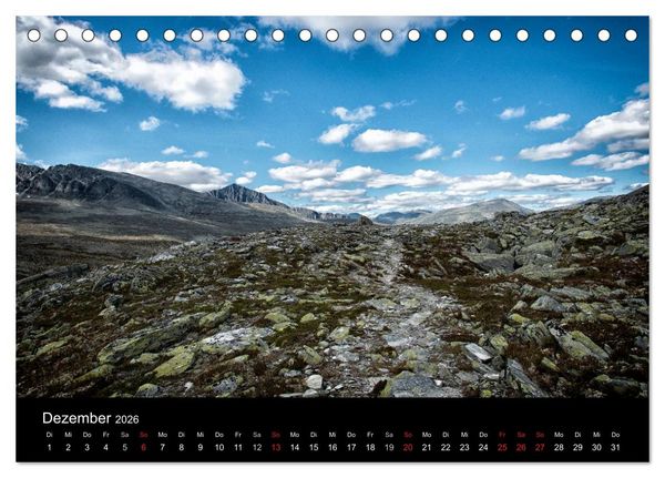 Produktbild: Norwegen - Alpine Landschaften (Tischkalender 2026 DIN A5 quer), CALVENDO Monatskalender