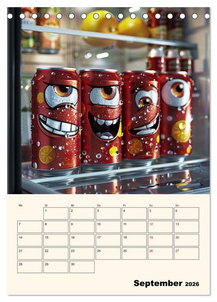 Produktbild: Nachts im K&uuml;hlschrank (Tischkalender 2026 DIN A5 hoch), CALVENDO Monatskalender