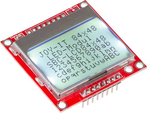 Joy-it SBC-LCD84x48 Display-Modul 6.8 cm (2.67 Zoll) 84 x 48 Pixel Passend für (Entwicklungskits): Raspberry Pi, Banana 