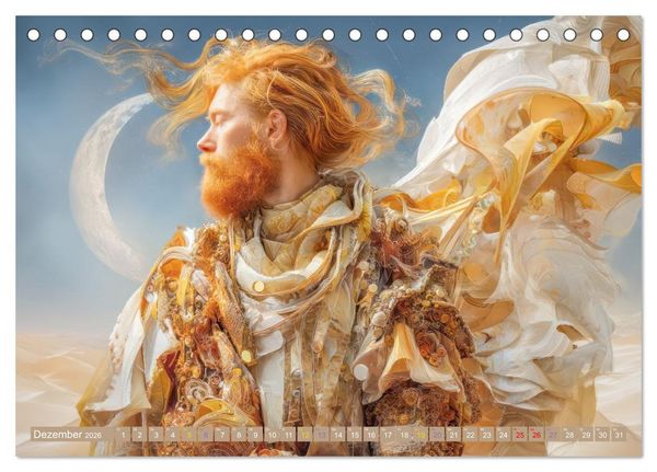 Produktbild: Anmutige Menschen - Atmosph&auml;risch und vertr&auml;umt (Tischkalender 2026 DIN A5 quer), CALVENDO Monatskalender