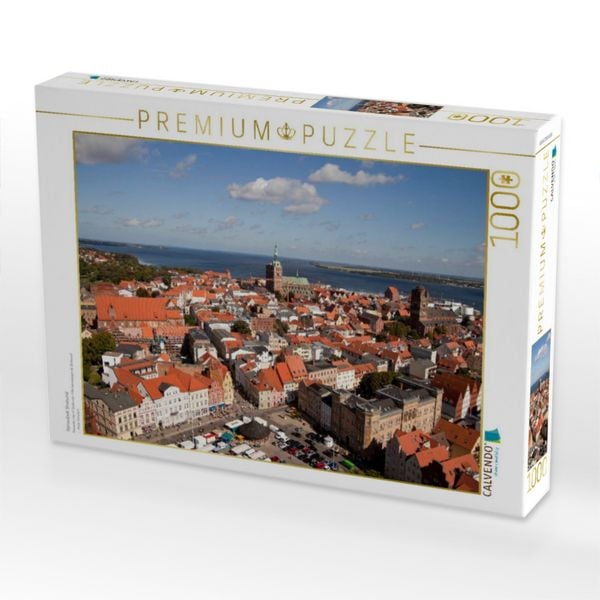 Produktbild: CALVENDO Puzzle Hansestadt Stralsund | 1000 Teile Lege-Gr&ouml;&szlig;e 64x48cm Foto-Puzzle f&uuml;r gl&uuml;ckliche Stunden