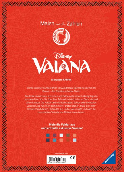 Produktbild: Disney Malen nach Zahlen - Vaiana