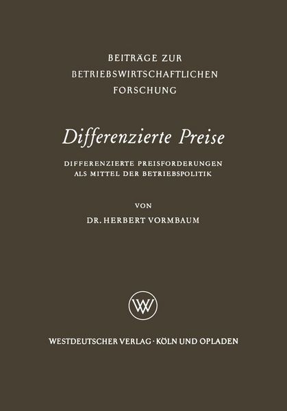 Produktbild: Differenzierte Preise