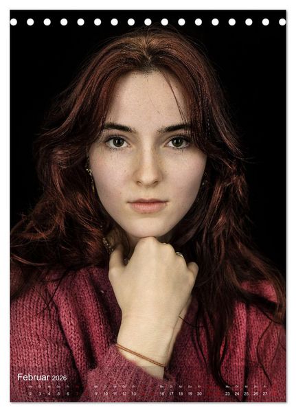 Produktbild: beauty faces - fotografien von michael allmaier (Tischkalender 2026 DIN A5 hoch), CALVENDO Monatskalender