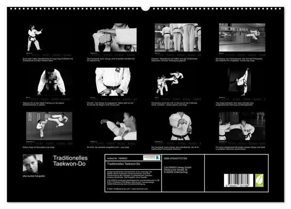 Produktbild: Traditionelles Taekwon-Do (hochwertiger Premium Wandkalender 2026 DIN A2 quer), Kunstdruck in Hochglanz