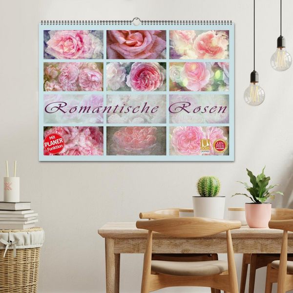 Produktbild: Romantische Rosen (Wandkalender 2026 DIN A2 quer), CALVENDO Monatskalender