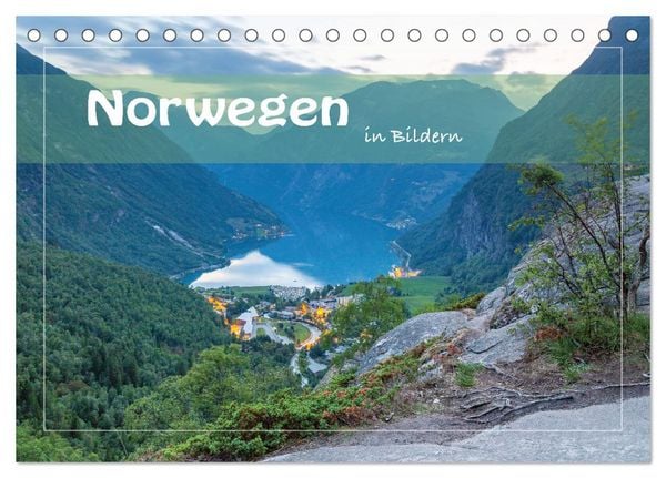 Norwegen in Bildern (Tischkalender 2026 DIN A5 quer), CALVENDO Monatskalender