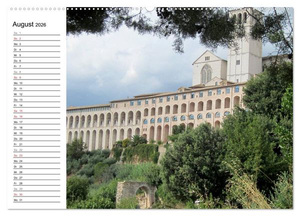 Produktbild: Camino di Assisi - Franziskusweg (Wandkalender 2026 DIN A2 quer), CALVENDO Monatskalender