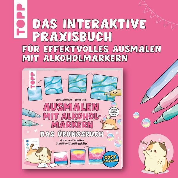 Produktbild: Ausmalen mit Alkoholmarkern - das &Uuml;bungsbuch
