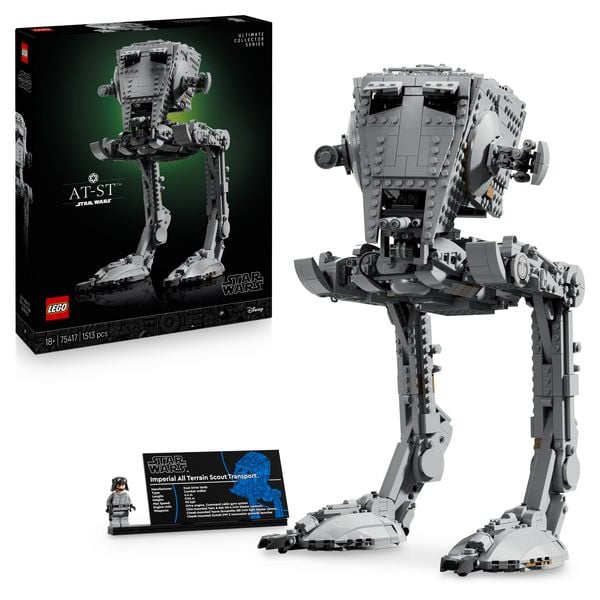 LEGO Star Wars 75417 AT-ST Kampfläufer, Modellbau für Erwachsene