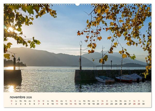 Produktbild: Coup d'&oelig;il sur le Lac Majeur (Calendrier mural 2026 DIN A2 vertical) calendrier de bureau