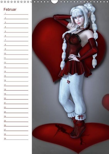 Produktbild: M&auml;dchen im Manga Style (Wandkalender immerw&auml;hrend DIN A3 hoch)