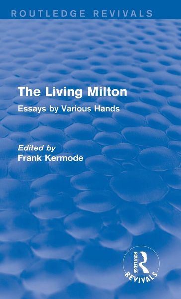 Produktbild: The Living Milton (Routledge Revivals)
