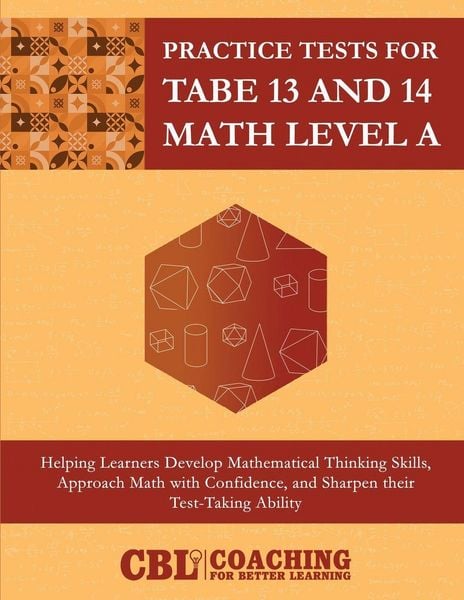 Produktbild: Practice Tests for TABE 13 and 14 Math Level A