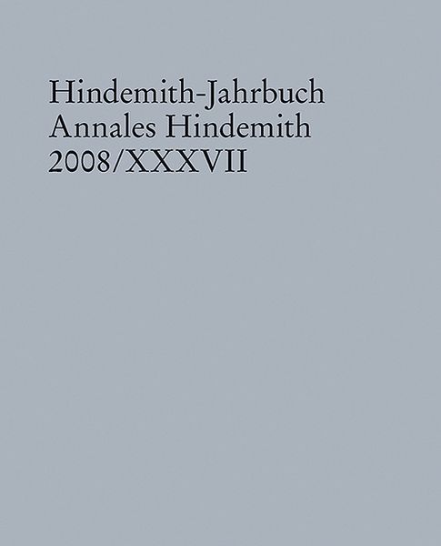 Produktbild: Hindemith-Jahrbuch