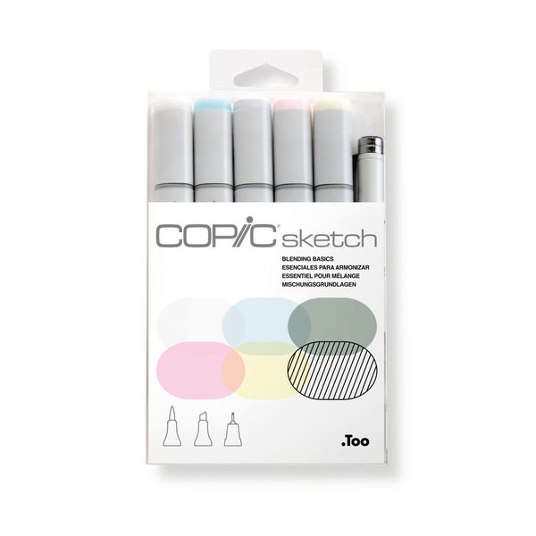 Produktbild: Copic Pinselmarker Set Sketch Blending Basic blending basic 6 St&uuml;ck