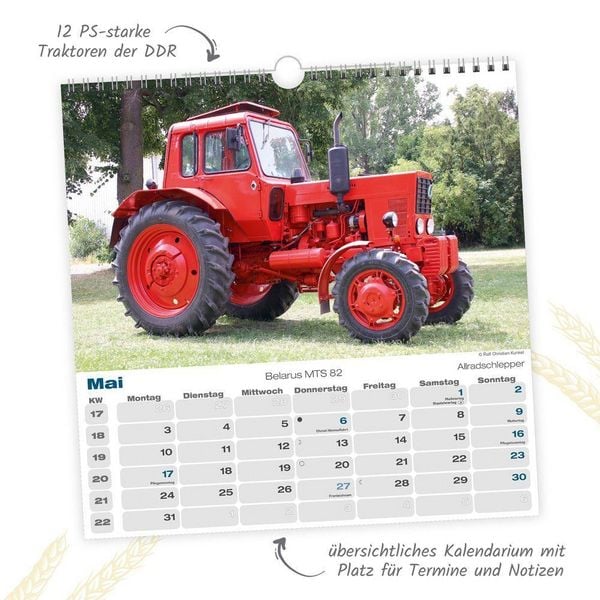 Produktbild: TR&Ouml;TSCH - Technikkalender DDR-Traktoren 2027