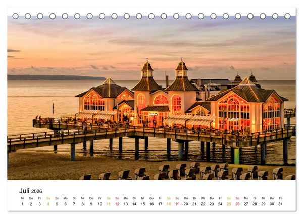 Produktbild: Deutschland - traumhafte Sehensw&uuml;rdigkeiten (Tischkalender 2026 DIN A5 quer), CALVENDO Monatskalender
