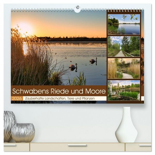 Produktbild: Schwabens Riede und Moore (hochwertiger Premium Wandkalender 2026 DIN A2 quer), Kunstdruck in Hochglanz