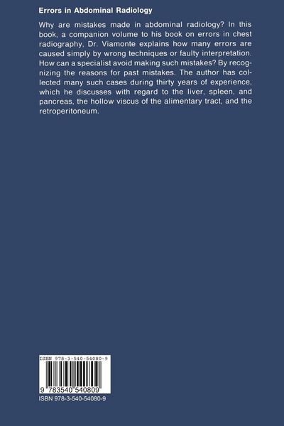 Produktbild: Errors in Abdominal Radiology