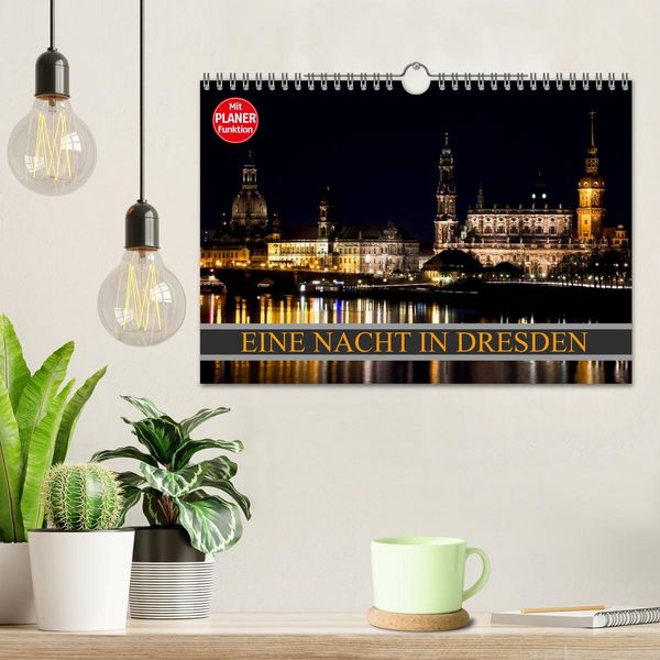 Produktbild: Eine Nacht in Dresden (Wandkalender 2026 DIN A4 quer), CALVENDO Monatskalender