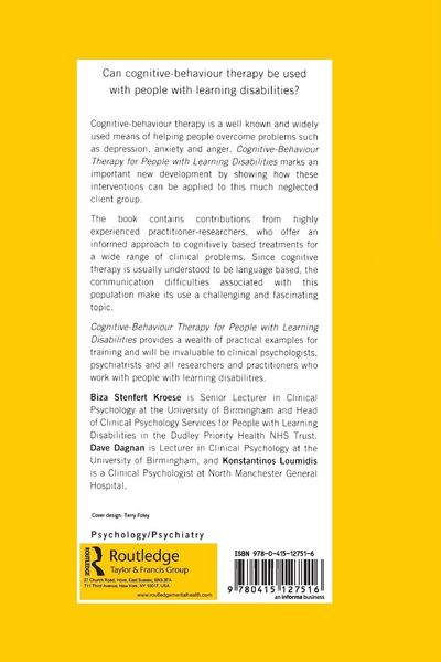 Produktbild: Cognitive-Behaviour Therapy for People with Learning Disabilities