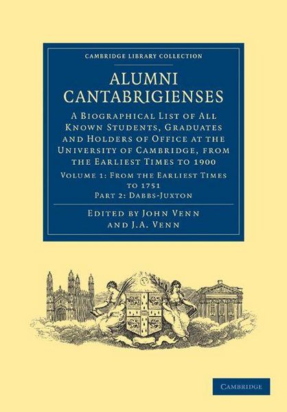 Produktbild: Alumni Cantabrigienses - Volume 1