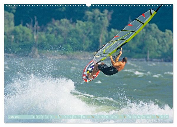 Produktbild: Windsurfen: Wasser, Gischt und Wellen - Edition Funsport (hochwertiger Premium Wandkalender 2026 DIN A2 quer), Kunstdruck in Hochglanz