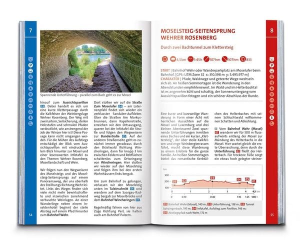Produktbild: KOMPASS Wanderf&uuml;hrer Mosel mit Moselsteig, 46 Touren und 24 Etappen
