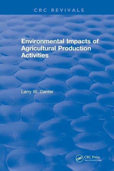 Produktbild: Environmental Impact of Agricultural Production Activities