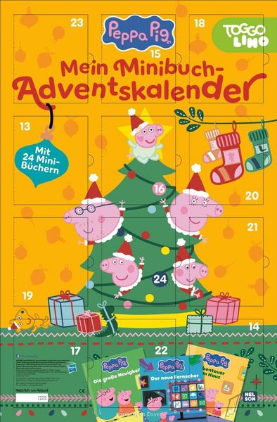 Produktbild: Nelson Minibuch-Adventskalender: Peppa Wutz Minibuch-Adventskalender