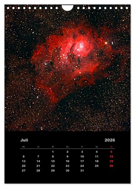 Produktbild: Wunderbares Universum (Wandkalender 2026 DIN A4 hoch), CALVENDO Monatskalender