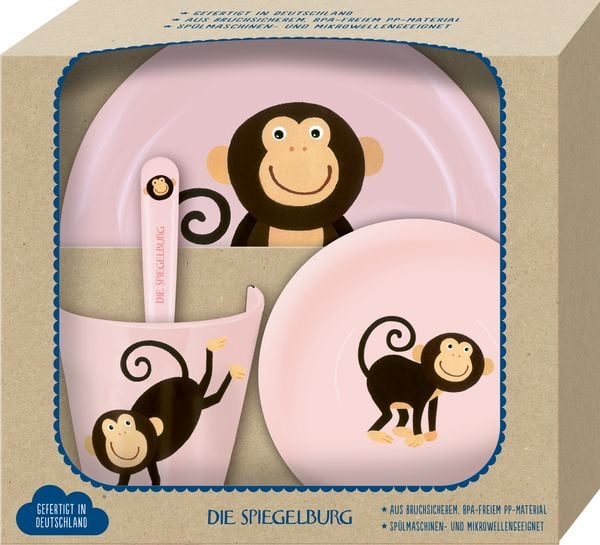 Produktbild: Geschirr Geschenkset Affe - Freche Rasselbande