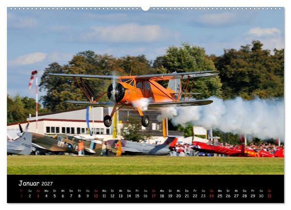 Produktbild: Doppeldecker - Veteranen der L&uuml;fte (Wandkalender 2027 DIN A2 quer), CALVENDO Monatskalender