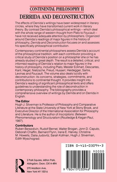 Produktbild: Derrida and Deconstruction