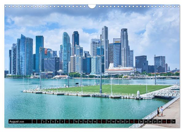 Produktbild: Singapur - Tradition trifft Moderne (Wandkalender 2026 DIN A3 quer), CALVENDO Monatskalender