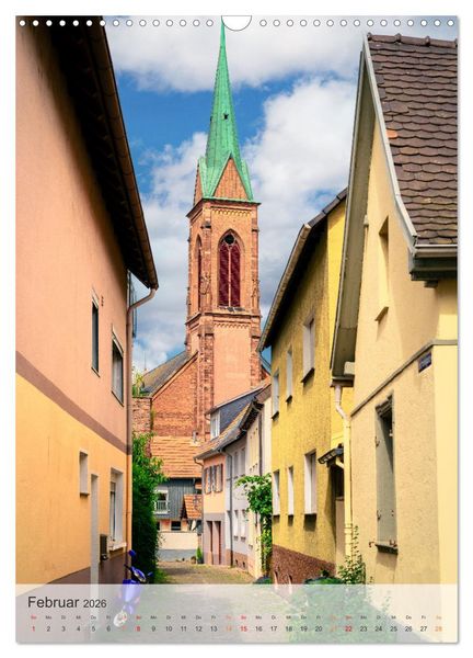 Produktbild: Stadtbummel in Ladenburg - Die R&ouml;mer- und Fachwerk-Stadt (Wandkalender 2026 DIN A3 hoch), CALVENDO Monatskalender