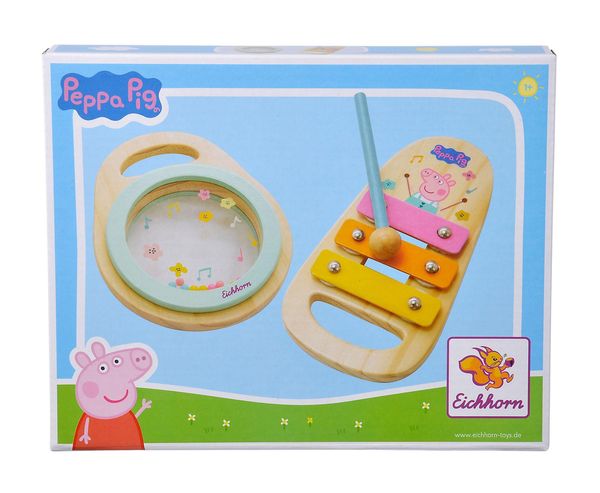 Eichhorn - Peppa Pig Holz-Musikset, 2-tlg.