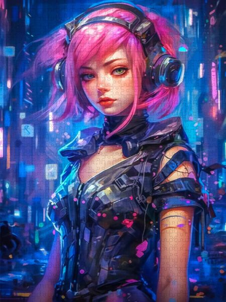 Produktbild: CALVENDO Puzzle Neon Ninja | 2000 Teile Lege-Gr&ouml;&szlig;e 90x67cm Foto-Puzzle f&uuml;r gl&uuml;ckliche Stunden