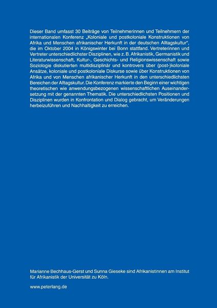 Produktbild: Koloniale und postkoloniale Konstruktionen von Afrika und Menschen afrikanischer Herkunft in der deutschen Alltagskultur