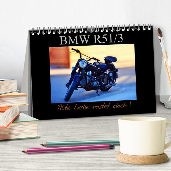 Produktbild: BMW R 51/3 - Alte Liebe rostet doch (Tischkalender 2025 DIN A5 quer), CALVENDO Monatskalender