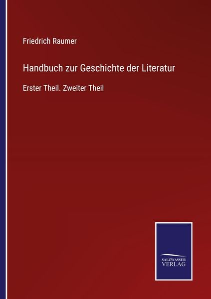 Produktbild: Handbuch zur Geschichte der Literatur