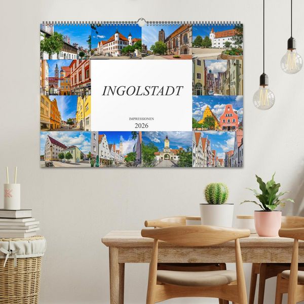 Produktbild: Ingolstadt Impressionen (Wandkalender 2026 DIN A2 quer), CALVENDO Monatskalender