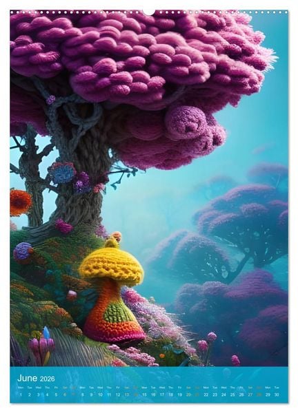 Produktbild: Nature's Stitches (Wall Calendar 2026 DIN A2 portrait), CALVENDO 12 Month Wall Calendar