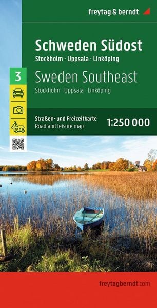 Produktbild: freytag & berndt Stra&szlig;enkarte Schweden S&uuml;dost 1:250.000